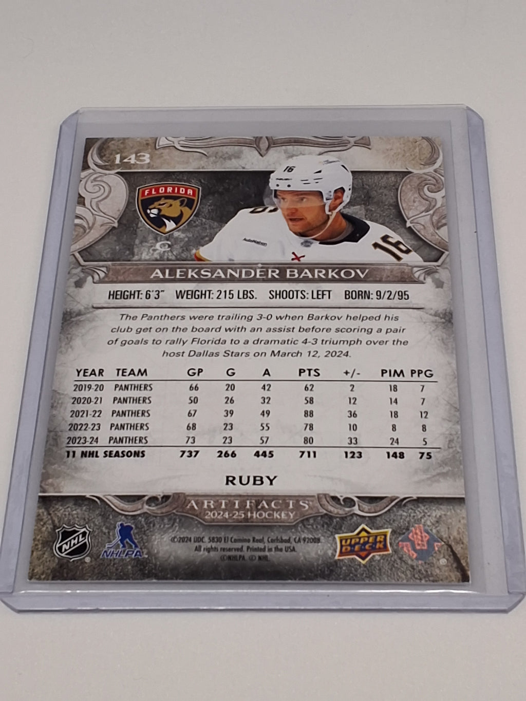 Aleksander Barkov Artifacts 24-25 (344/399)