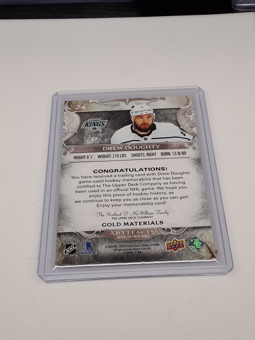 Drew Doughty Artifacts 24-25 (005/229, Relic)