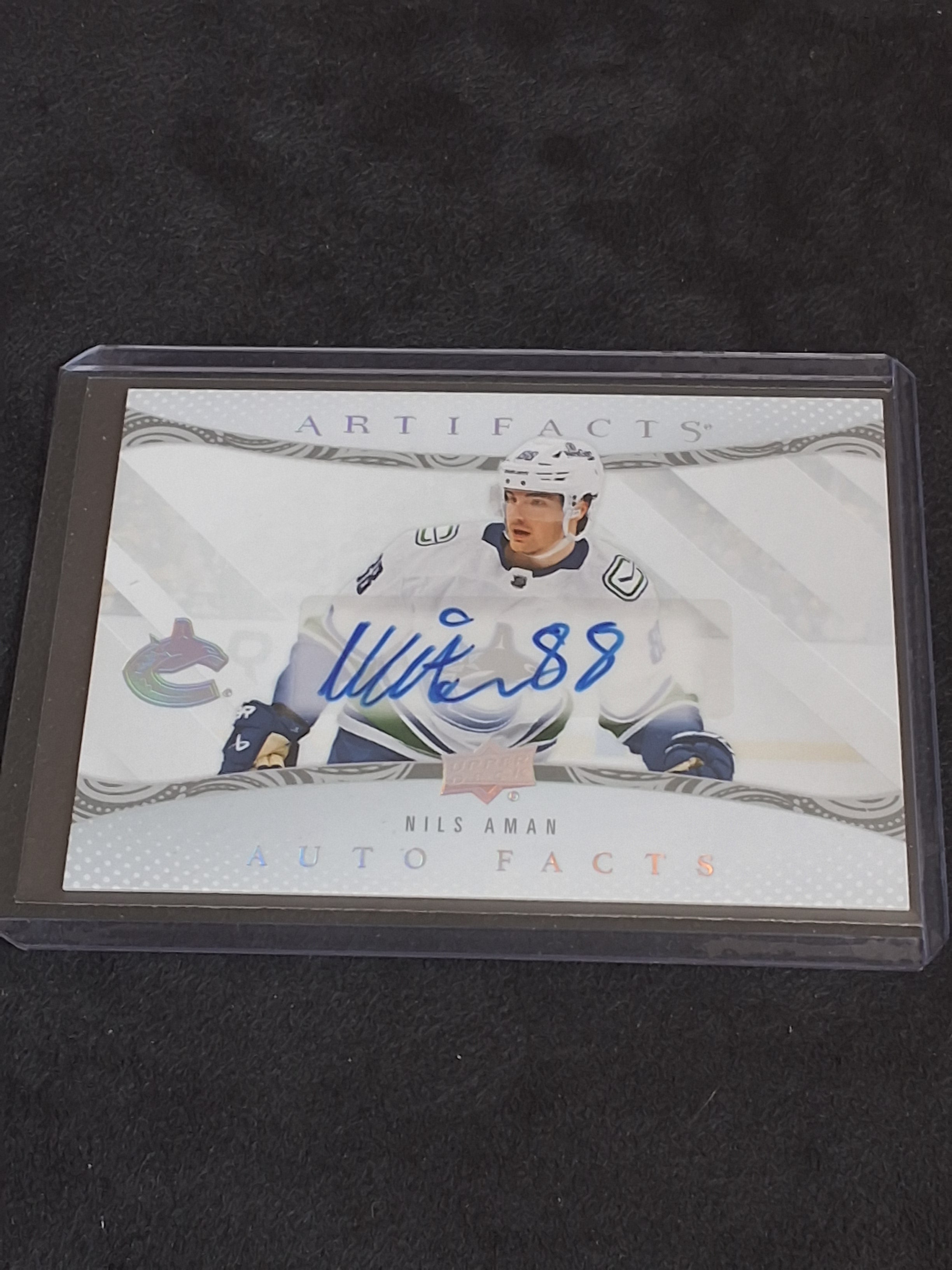 Nils Aman Artifacts 24-25 Auto Facts Signed