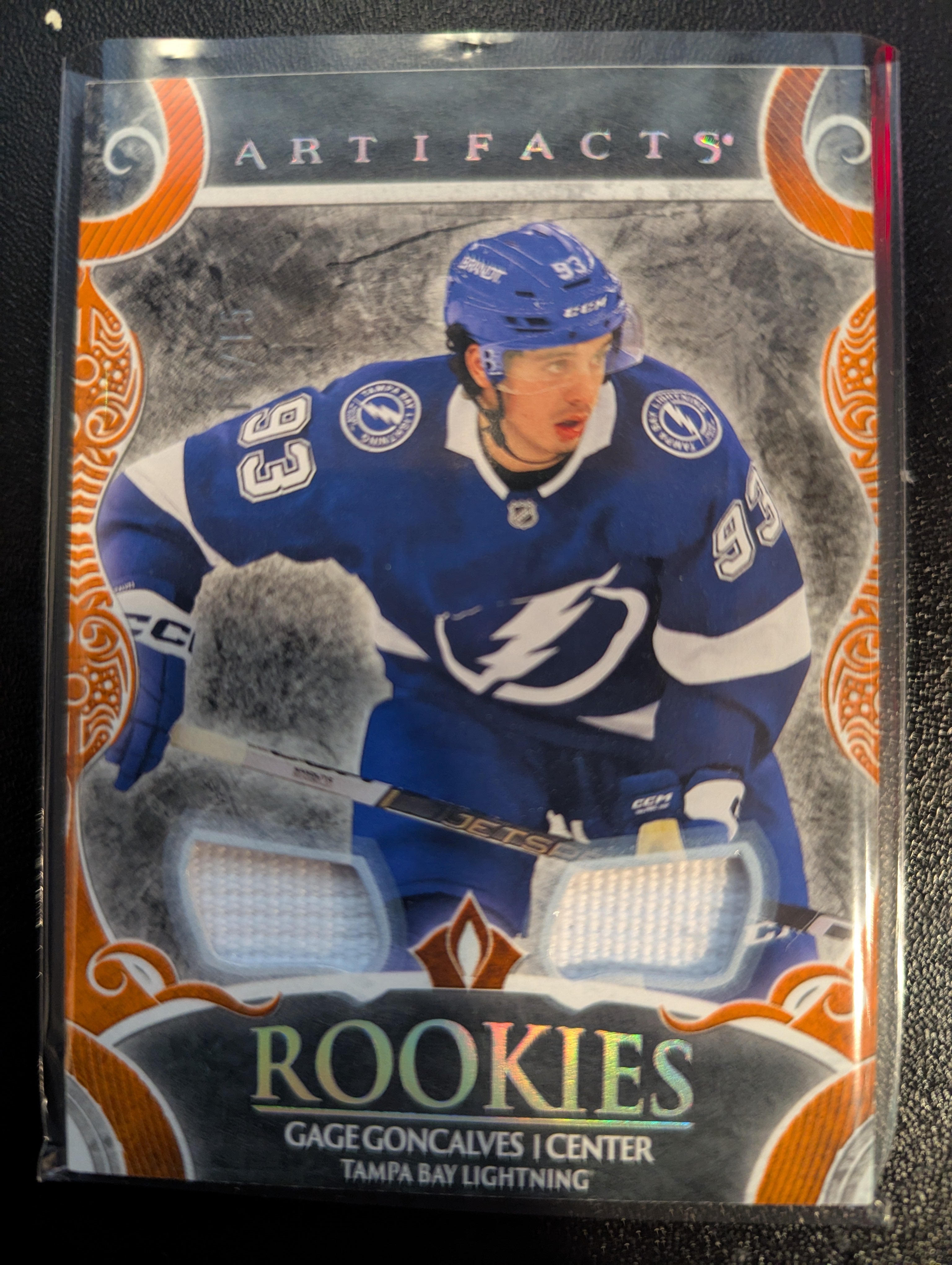 Gage Goncalves 24-25 Artifacts (12/15 Relic)