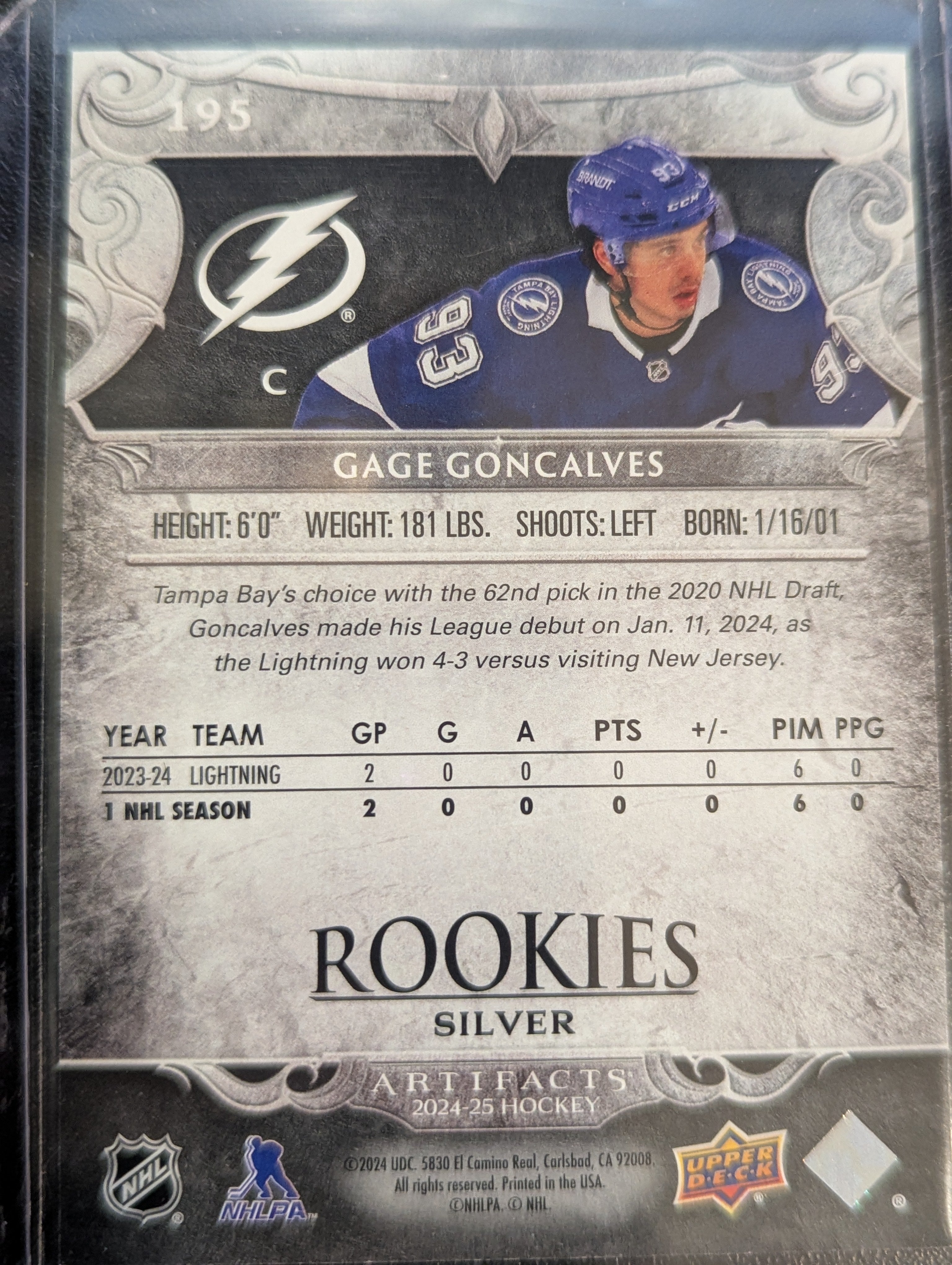 Gage Concalves Artifacts 24-25 (168/999)