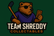 Team Shreddy Collectables logo with correctly shaped hockey stick blade at 25% size